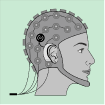 Abstract logo of a head ans EEG